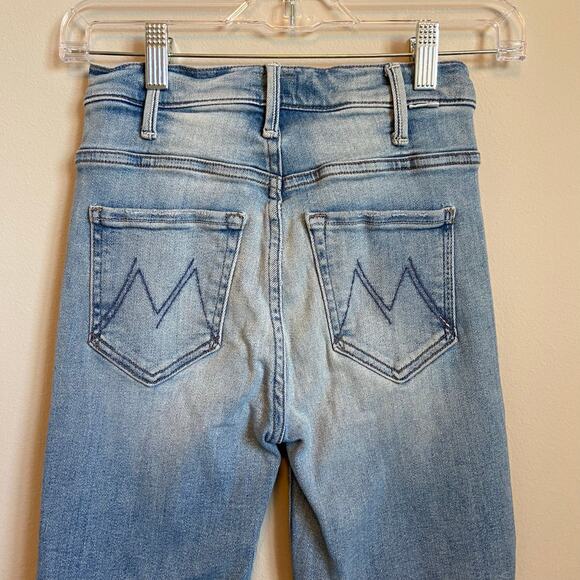 Mother The Hustler Ankle Fray Au Revoir Jeans Size 24 - Picture 5 of 7